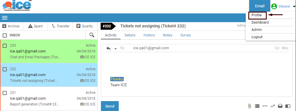 Supervisor email profile 1
