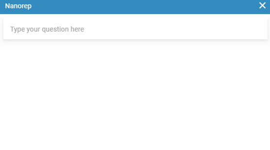 Email Nanorep window 1